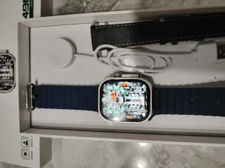 Smartwoc Orologio Uomo Smartwatch Blu/Argento