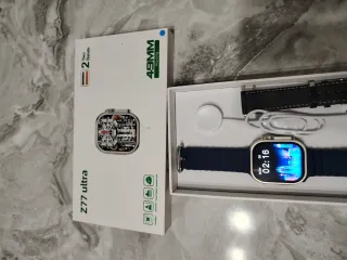 Smartwoc Orologio Uomo Smartwatch Blu/Argento