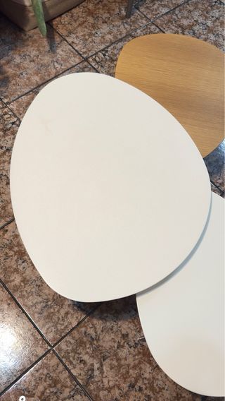 3 Mesas Centro Eclipse Madera y Metal