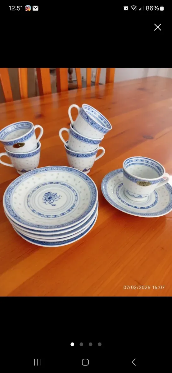 Juego de café de porcelana china