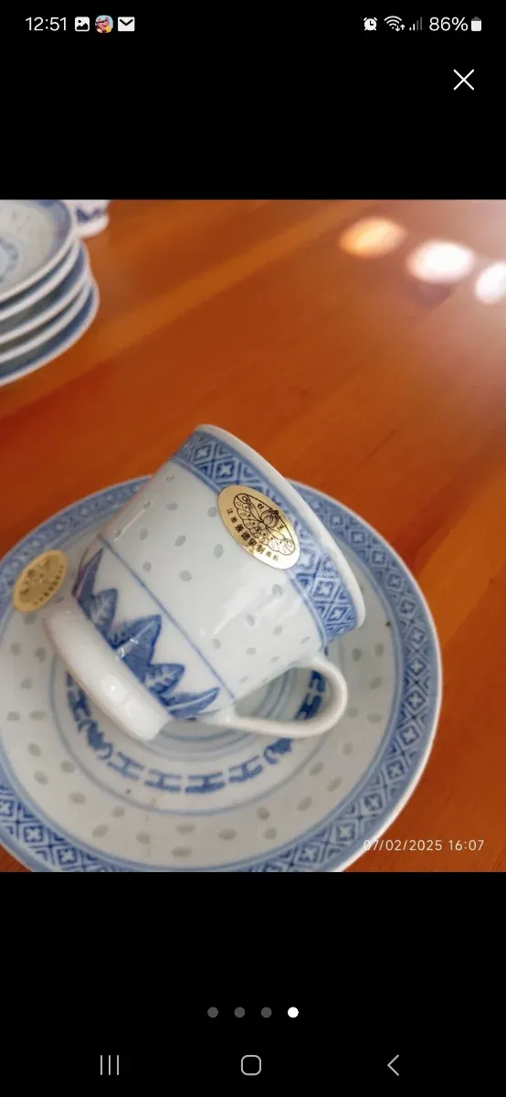 Juego de café de porcelana china