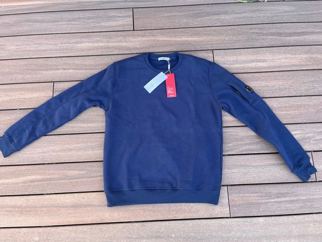 sudadera cp company azul talla l nueva con etiquet