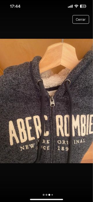 Sudadera Abercrombie & Fitch Gris Talla S