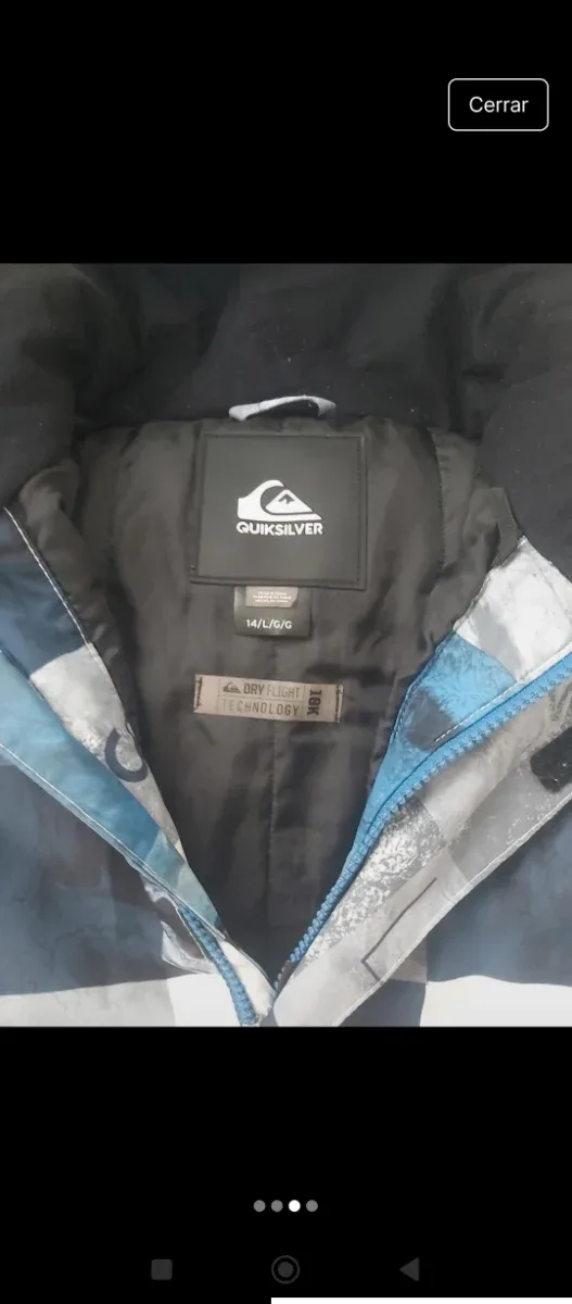 Chaqueta Quiksilver niño, talla L/14años.