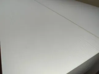 Mesa consola extensible blanco fresno 45(305)x90cm