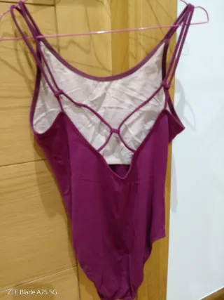 Falda flamenca y body morado