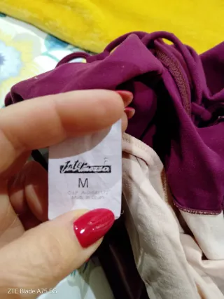 Falda flamenca y body morado