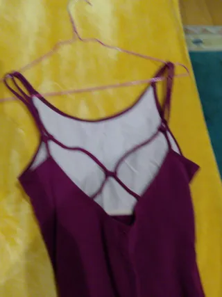 Falda flamenca y body morado