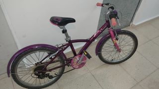 Bicicleta niña morada BTWIN
