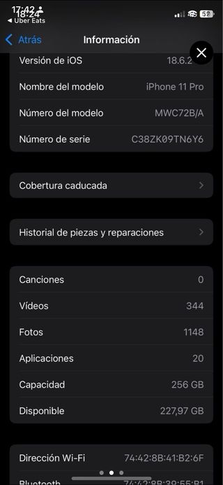 iPhone Pro 11 256 GB Space Gray