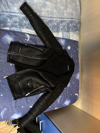 Giubbotto Zara Chiodo Imbottito Nero