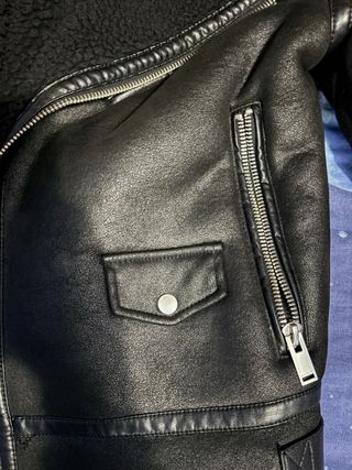 Giubbotto Zara Chiodo Imbottito Nero