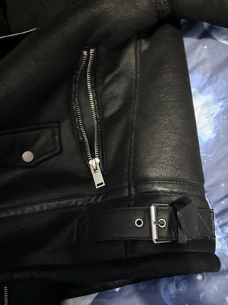 Giubbotto Zara Chiodo Imbottito Nero