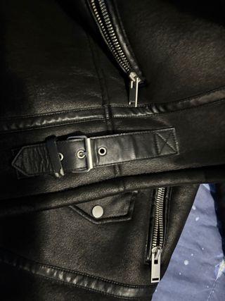 Giubbotto Zara Chiodo Imbottito Nero