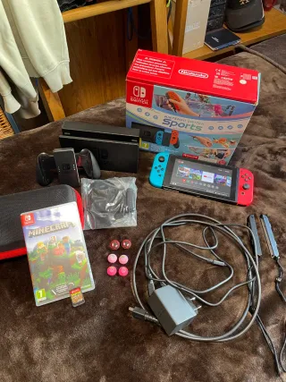 Nintendo Switch + Sports + Minecraft