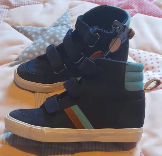 Botas,botin,unisex azul