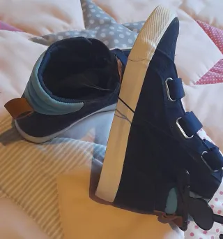 Botas,botin,unisex azul