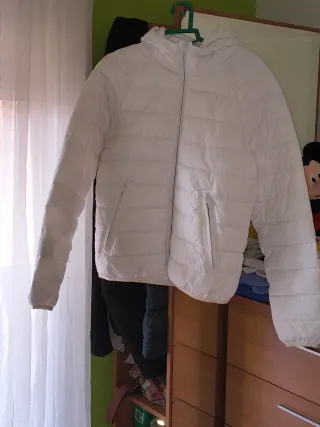 Cazadora juvenil blanca Talla M