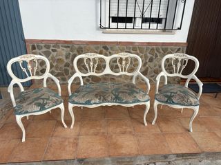 Set di 3 poltrone vintage