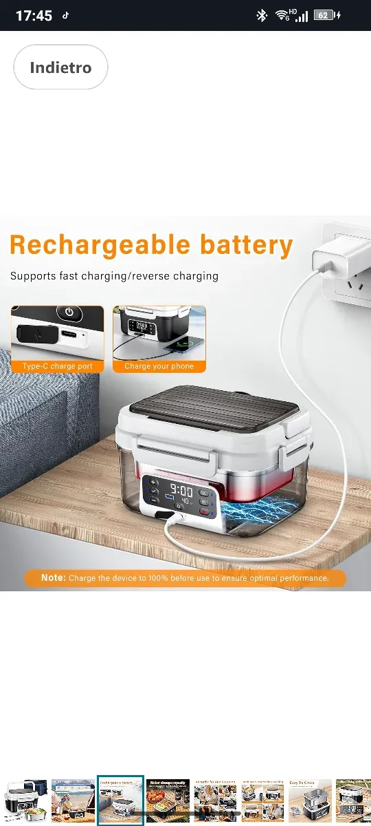 Scaldavivande Elettrico Portatile Nuovo