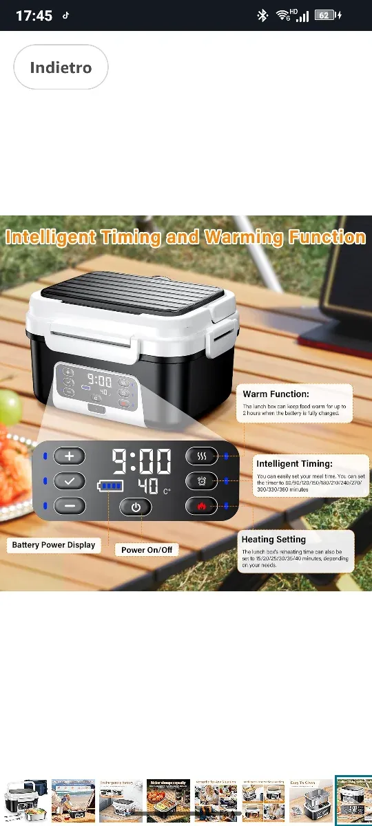 Scaldavivande Elettrico Portatile Nuovo