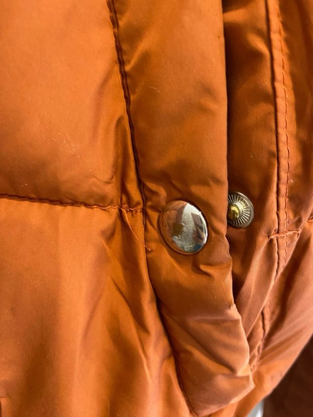 Chaqueta acolchada naranja Bershka