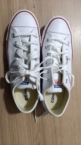 Converse Piel Blancas Talla 39