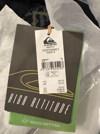 Chaqueta Quiksilver Esquí Snowboard