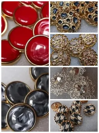 Lote 10 botones METAL- 5 modelos