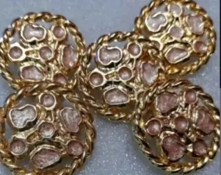 Lote 10 botones METAL- 5 modelos