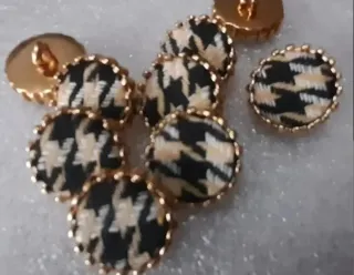 Lote 10 botones METAL- 5 modelos