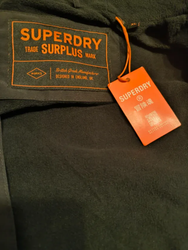 Chaqueta Superdry Invierno Negra