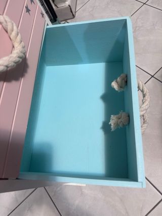 Cassettiera 3 cassetti decorata stelle