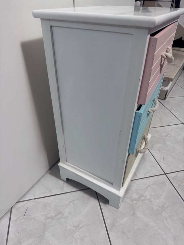 Cassettiera 3 cassetti decorata stelle