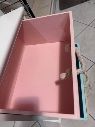 Cassettiera 3 cassetti decorata stelle