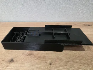 Base para coche de slot con caja de almacenamiento