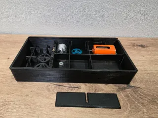 Base para coche de slot con caja de almacenamiento