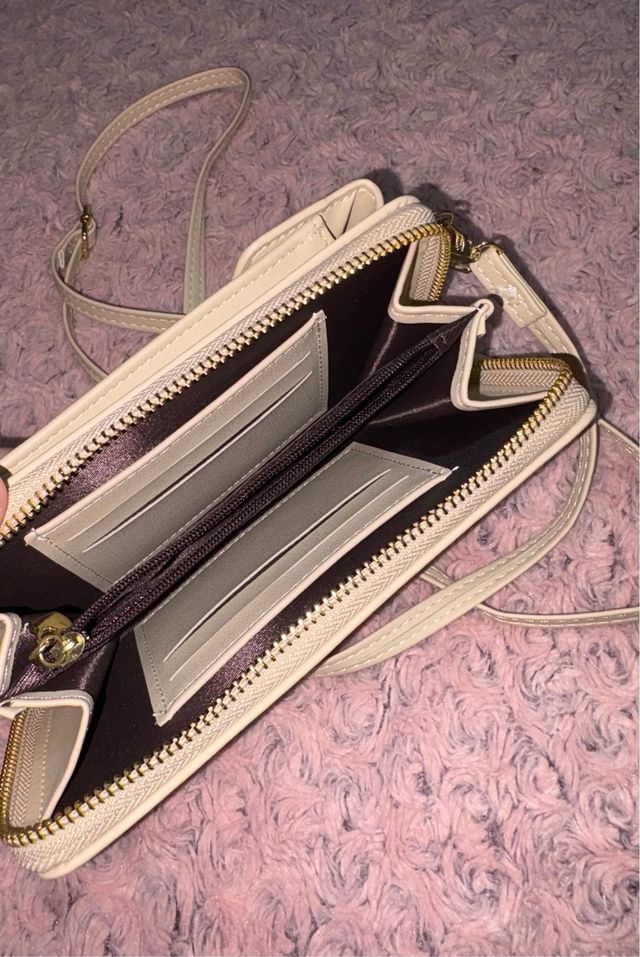 Bolso bandolera bege