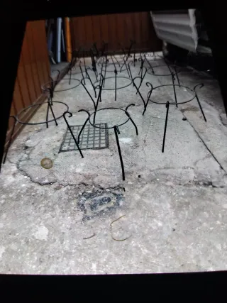 Soportes para macetas de hierro forjado