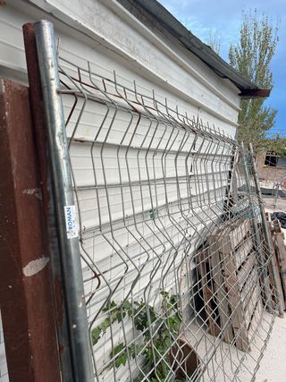 Valla de obra metálica