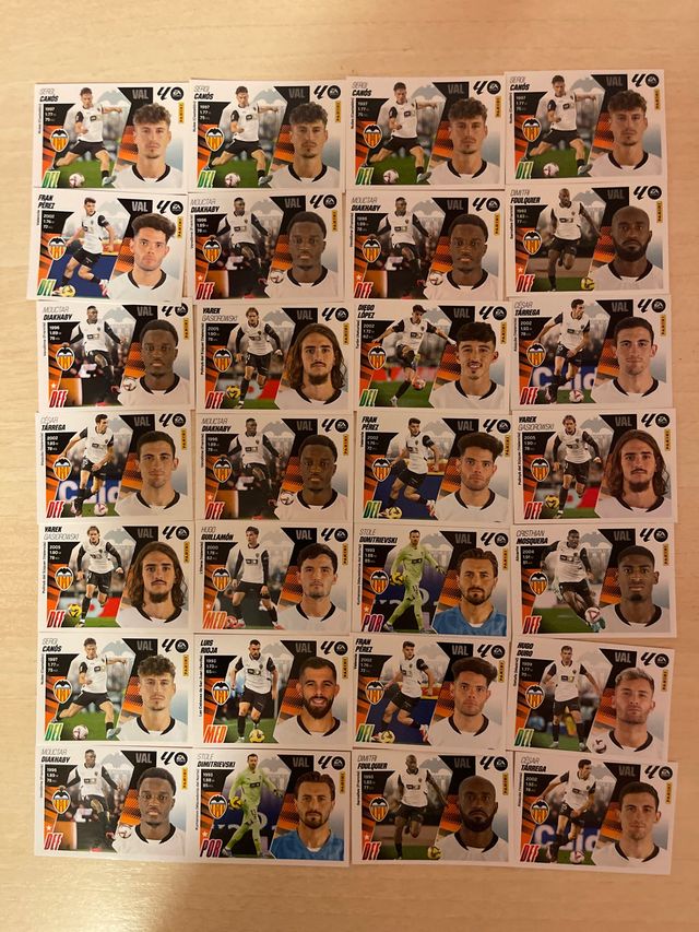 65 Cromos Valencia CF