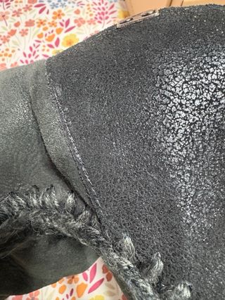 Botas Mou negras con cuña interior