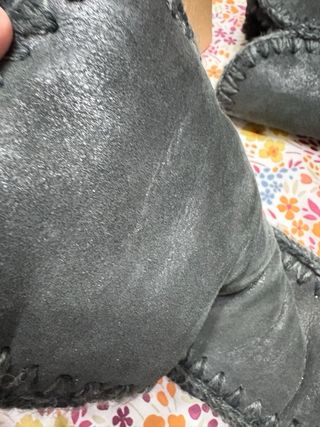 Botas Mou negras con cuña interior