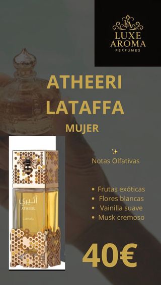 Perfume Lattafa Atheeri Mujer