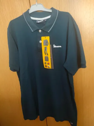 Polo Vespa Azul Talla M