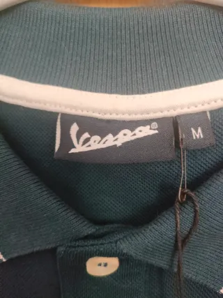 Polo Vespa Azul Talla M