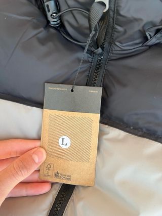 chaqueta the north face blanca talla l nueva