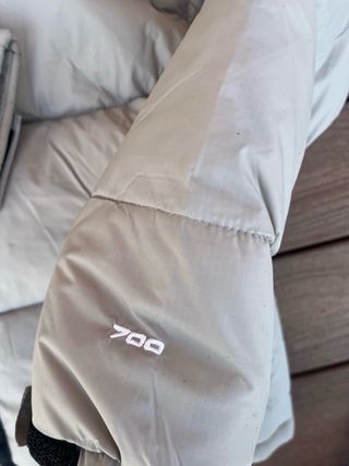 chaqueta the north face blanca talla l nueva