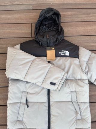 chaqueta the north face blanca talla l nueva