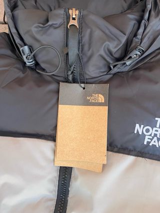 chaqueta the north face blanca talla l nueva
